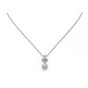 Image 2 : 1.4 ctw Diamond Designer Necklace 18K White Gold