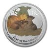 Image 1 : 2008 Australia 1 oz Silver Mouse BU (Series II, Colorized)