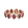 Image 3 : 50.03 ctw Ruby & Diamond Bracelet 18K Rose Gold