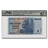 Image 1 : 2008 Zimbabwe 100 Trillion Dollars Waterfall Buffalo* CU-67 EPQ