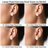 Image 2 : Tahitian Drop-Shape Pearl and Diamond Infinity Dangle Earrings