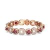 Image 3 : 26.1 ctw Ruby & Diamond Bracelet 18K Rose Gold