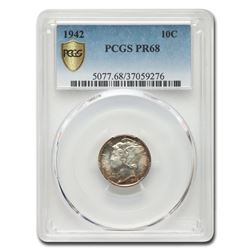 1942 Mercury Dime PR-68 PCGS