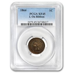 1864 Indian Head Cent XF-45 PCGS (w/L)