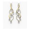 Image 1 : 5.68 ctw Diamond Earrings 18K Yellow Gold