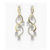 Image 1 : 5.68 ctw Diamond Earrings 18K Yellow Gold