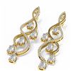 Image 3 : 5.68 ctw Diamond Earrings 18K Yellow Gold