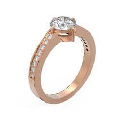 1.25 ctw Diamond Ring 18K Rose Gold