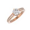 Image 3 : 1.25 ctw Diamond Ring 18K Rose Gold