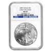 Image 1 : 2007 Silver American Eagle MS-69 NGC (Blue Label, Early Release)