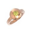 Image 3 : 0.52 ctw Fancy Yellow Diamond Ring 18K Rose Gold