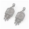 Image 1 : 7.5 ctw Diamond Designer Earrings 18K White Gold