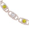 Image 2 : 20 ctw SI/I Fancy Yellow Diamond Necklace 18K Rose Gold