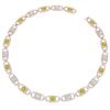 Image 3 : 20 ctw SI/I Fancy Yellow Diamond Necklace 18K Rose Gold