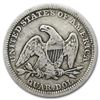 Image 2 : 1857 Liberty Seated Quarter VF