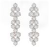 Image 2 : 3 ctw Diamond Designer Earrings 18K Rose Gold