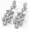 Image 1 : 5.5 ctw Oval Cut Diamond Designer Earrings 18K White Gold