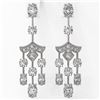 Image 2 : 5.5 ctw Oval Cut Diamond Designer Earrings 18K White Gold