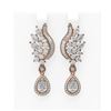 Image 1 : 5.8 ctw Diamond Earrings 18K Rose Gold