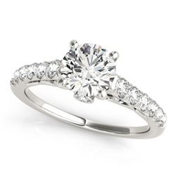 1.25 ctw Certified VS/SI Diamond Solitaire Ring 14k White Gold