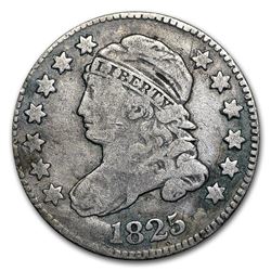 1825 Capped Bust Dime Fine