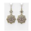 Image 1 : 15.46 ctw Morganite & Diamond Earrings 18K Yellow Gold