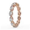 Image 3 : 3.51 ctw Pear Cut Diamond Designer Ring 18K Rose Gold