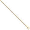 Image 2 : 14k Yellow Gold 1.85 mm Semi-Solid Curb Link Chain - 9 in.