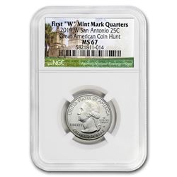 2019-W ATB Quarter San Antonio National Hist. Park MS-67 NGC