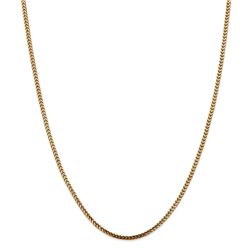 14k Yellow Gold 2.5 mm Franco Chain - 22 in.