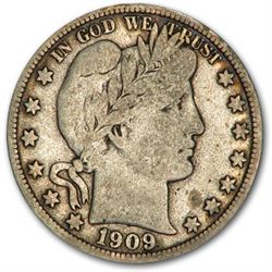 1909 Barber Half Dollar Fine