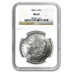 1887-O Morgan Dollar MS-63 NGC
