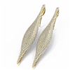 Image 3 : 4 ctw Diamond Earrings 18K Yellow Gold