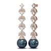 Image 2 : 3.32 ctw Diamond & Pearl Earrings 18K Rose Gold