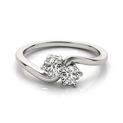 0.75 ctw VS/SI Diamond 2 Stone 2 Stone Ring 18k White Gold