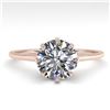 Image 1 : 1.51 ctw Certified VS/SI Diamond Engagment Ring 18k Rose Gold