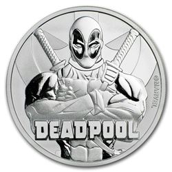 2018 Tuvalu 1 oz Silver Coin Marvel Series Deadpool BU