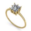 Image 2 : 1.0 ctw VS/SI Princess Diamond Engagment Ring 18k Yellow Gold
