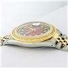 Image 6 : Rolex Mens 2 Tone Red Vignette String VS 3 ctw Channel Set Diamond Datejust Wris