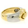 Image 3 : Bulgari 18kt Yellow and White Gold Dual Open Heart Ring