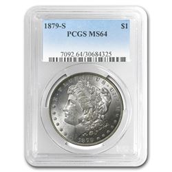 1879-S Morgan Dollar MS-64 PCGS