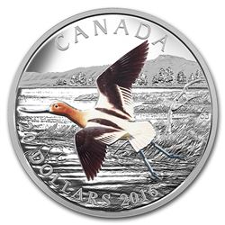 2016 Canada 1 oz Silver Migratory Birds (American Avocet)