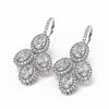 Image 3 : 4.33 ctw Oval Diamond Earrings 18K White Gold