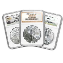 1986-Current Silver American Eagle MS-69 NGC (Random Year)