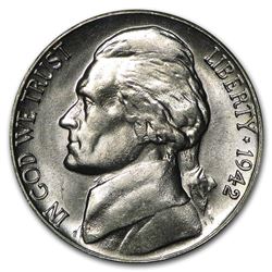 1942-D Jefferson Nickel BU