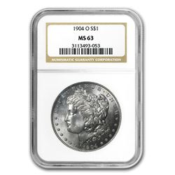 1904-O Morgan Dollar MS-63 NGC