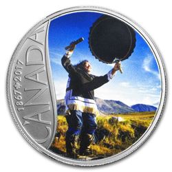 2017 Canada 1/2 oz $10 Celebrating Canada's 150th: Drum Dancing