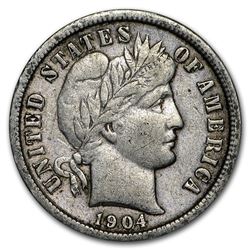 1904 Barber Dime XF