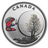 Image 1 : 2018 Canada 1/4 oz Silver $3 Thirteen Teachings Falling Leaves
