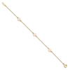 Image 2 : 14k Yellow Gold 5-6 mm Pink FWC Pearl 3-station Bracelet - 6 in.
